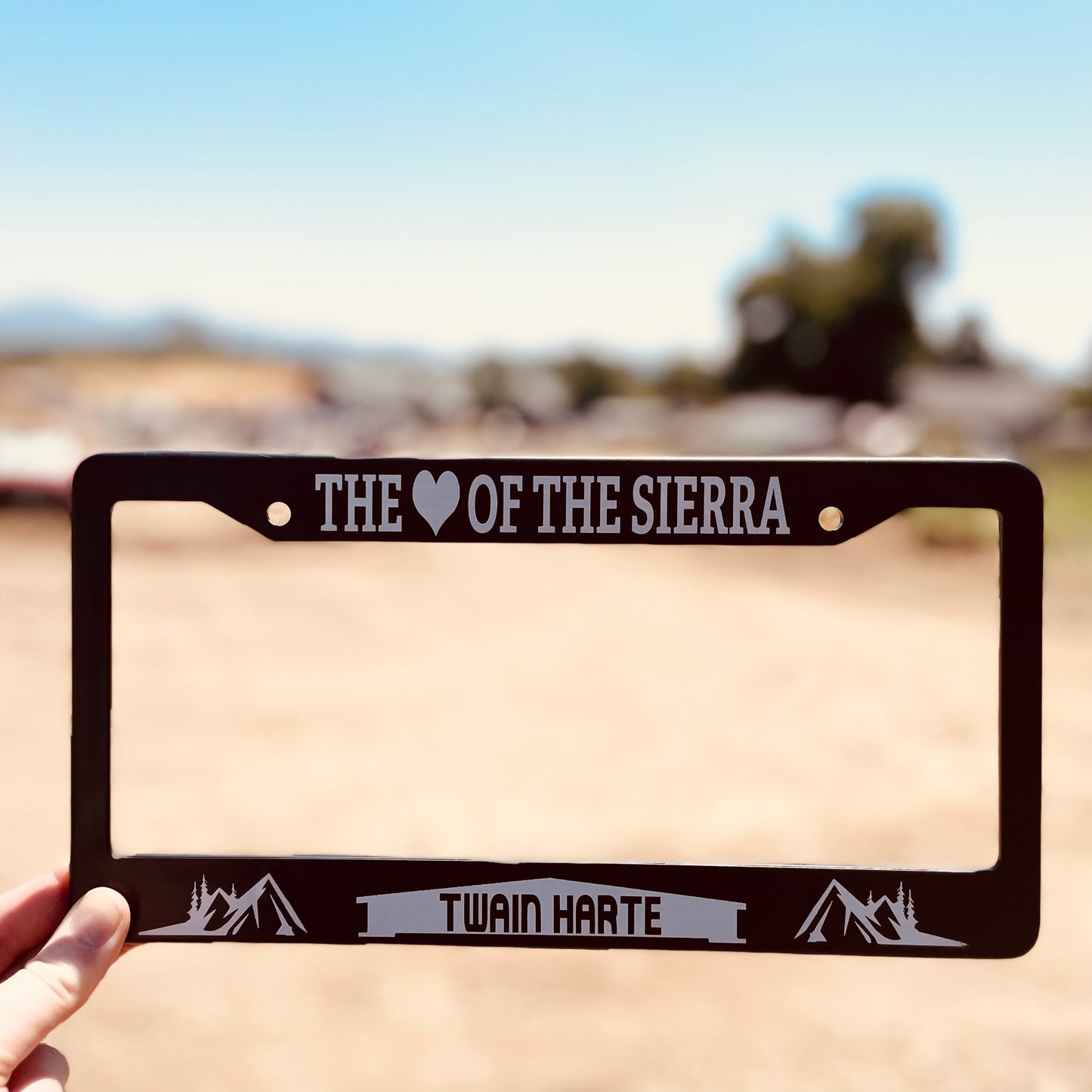 Harte of The Sierra License Plate Frame