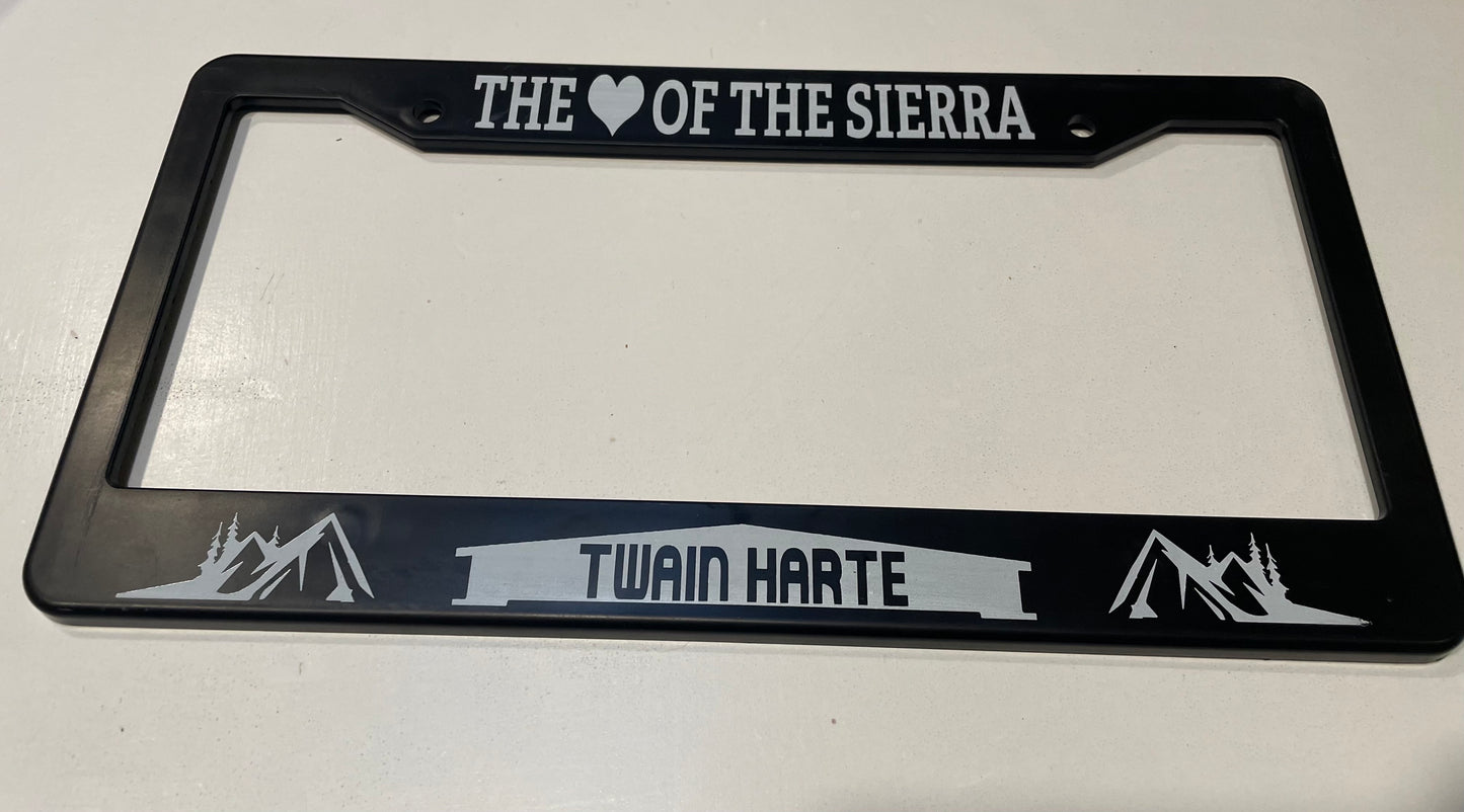 Harte of The Sierra License Plate Frame